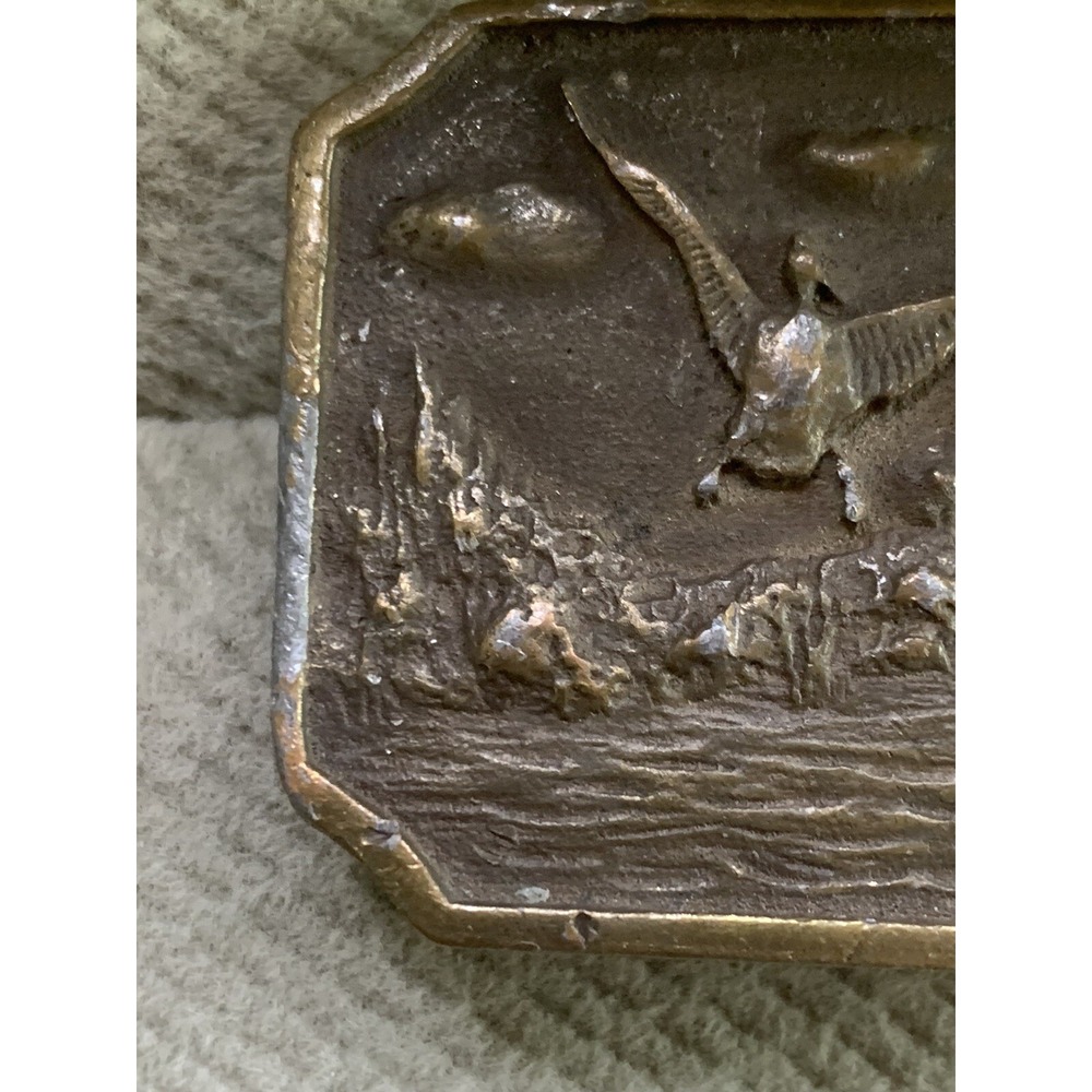 Brass Duck Hunting Decoy Belt Buckle - Picture 2 of 7